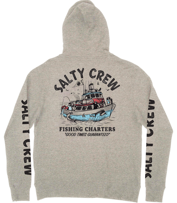 Salty Crew Fishing Charters Fleece Hoodie