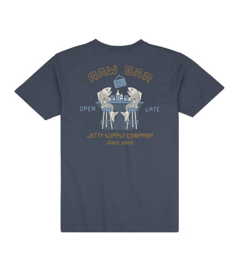 Jetty - Raw Bar Tee 0726RAWB — M / Navy