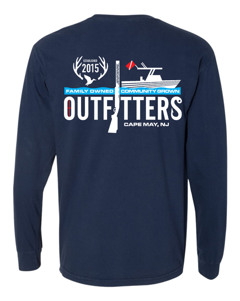 Sea Gear Apparel - Outfitters EST 2015 Long Sleeve T-Shirt — True Navy / L