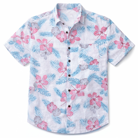 Hawaiianize - Hawaiinize Hibicus Reverse Printing — White / L