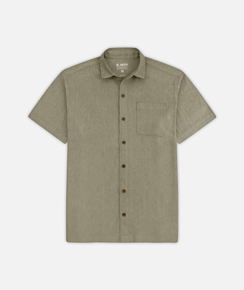 Jetty - Daybreak Woven Short Sleeve — M / Olive
