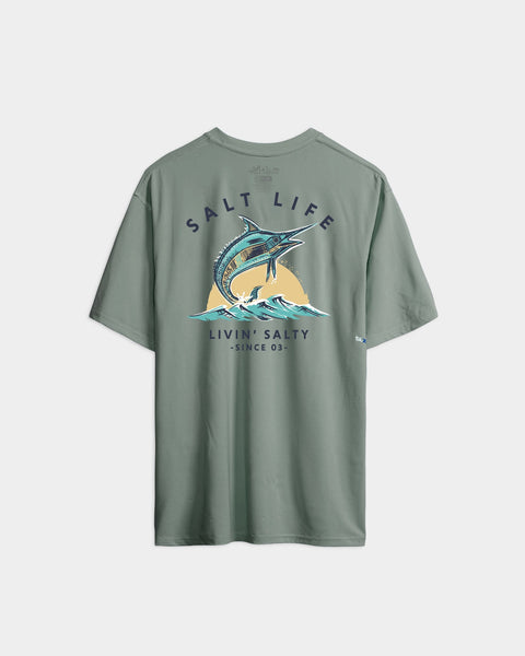 Salt Life - Livin' Salty — XL / Sagebrush Heather