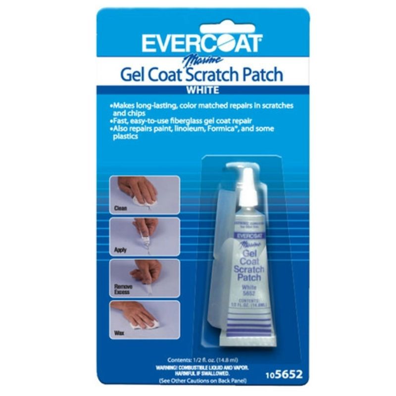 Evercoat Boat Armour Gel Coat Scratch repair Kit White 1/2 oz