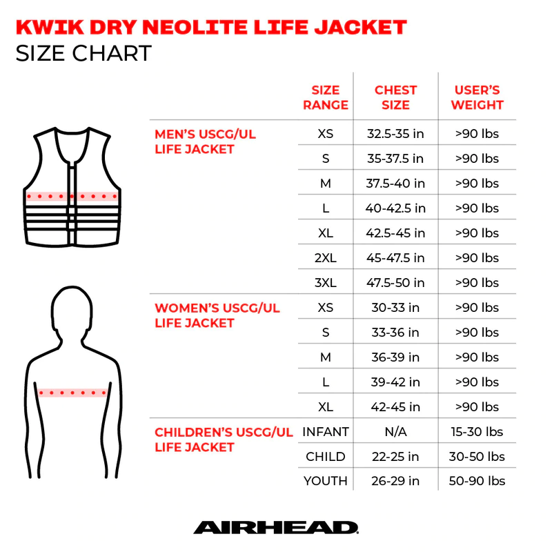 Airhead - Orca Neolite Kwik-Dry Life Vest