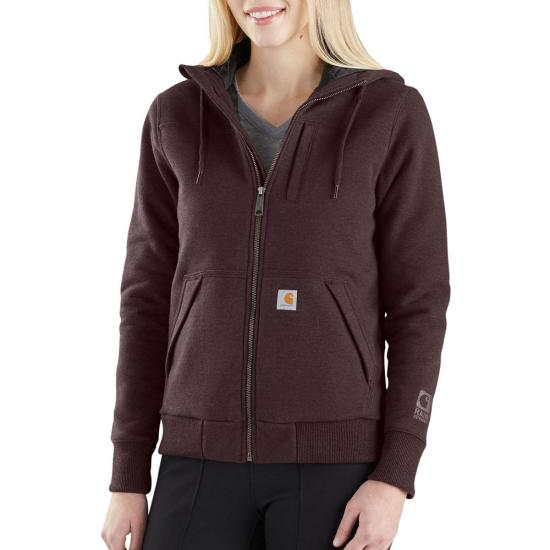 Carhartt Women s Rain Defender Rockland Hooded Sweatshirt Quilt Li