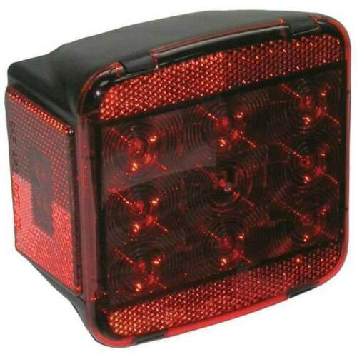 Anderson Marine - Red Square Under 80" Wide LED Right Side Tail Light