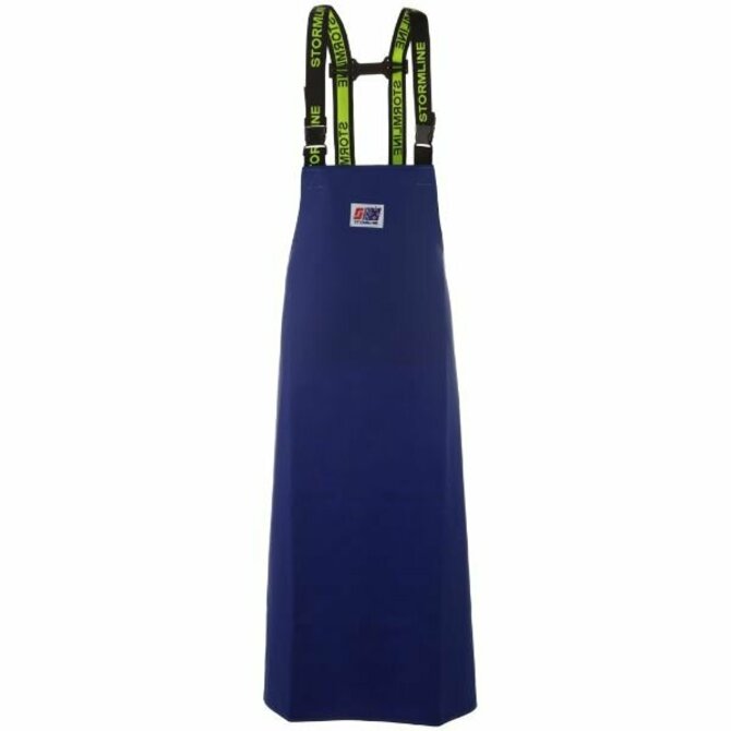 Stormline 999ST Heavy Duty 650GSM PVC Commercial Fishing Apron with Elastic Suspenders, Blue, One Size Fits All, Oil Resistant