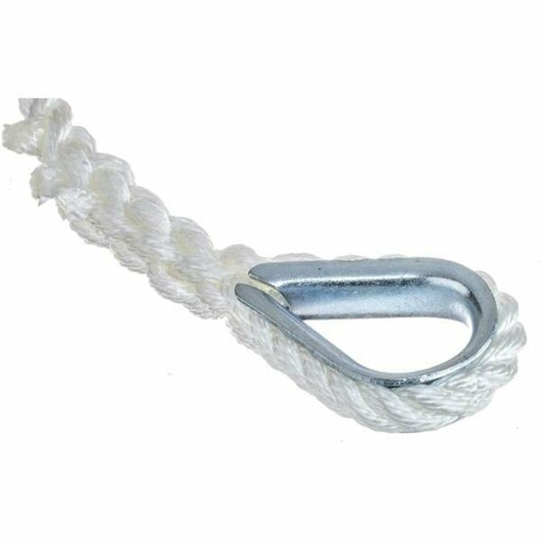 Sea Gear - Double Braid Nylon Anchor Line w/ Stainless Steel Thimble