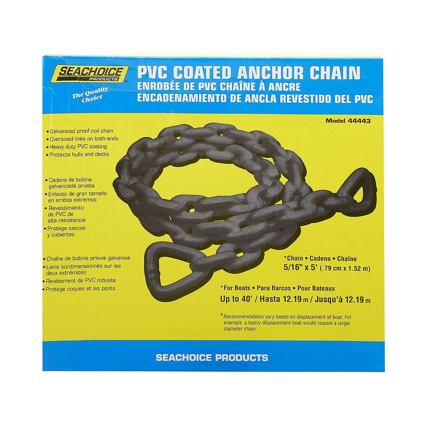 Sea Choice Black Vinyl Coated Chain