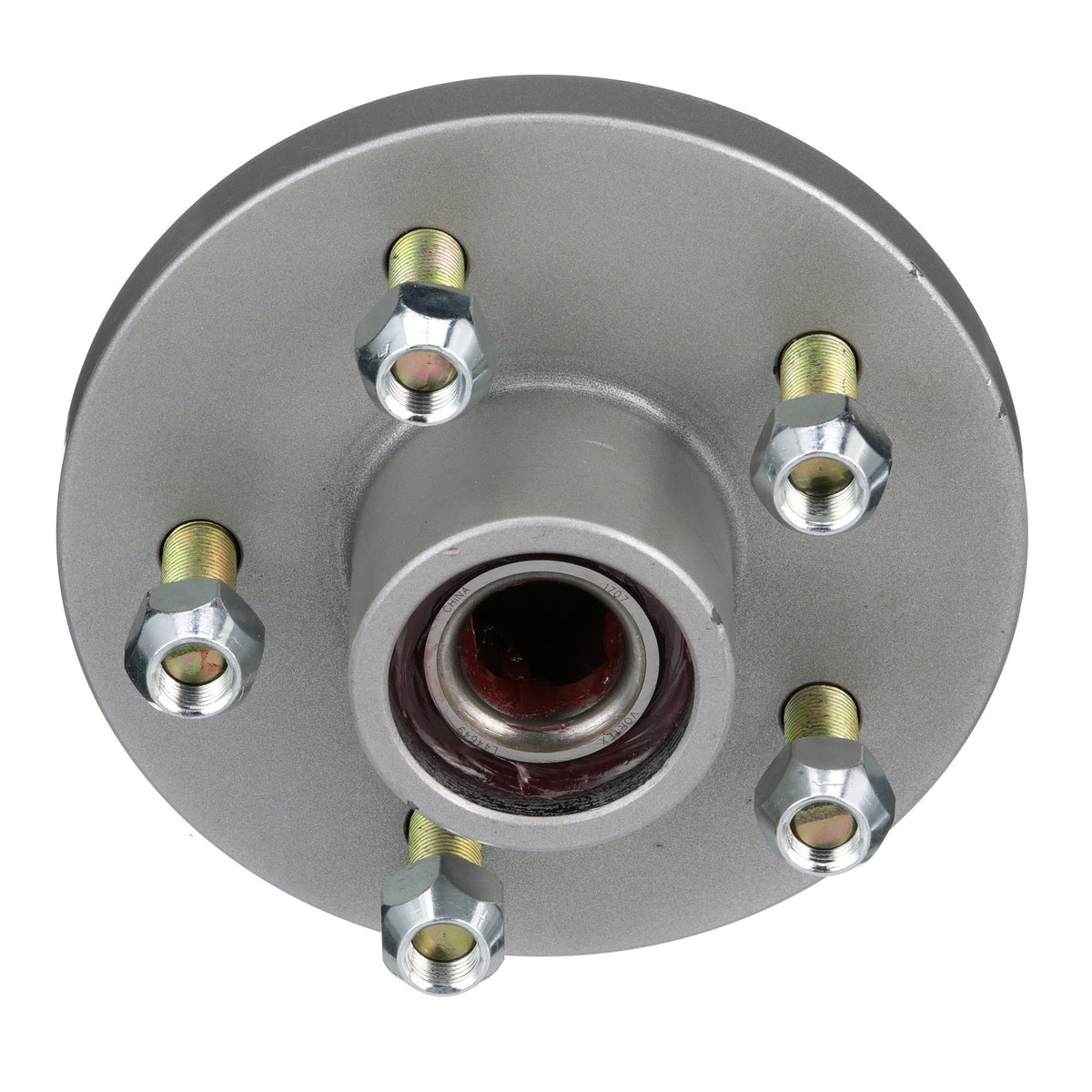 Seachoice 53101 Trailer Wheel Hub, 1-3/8 In. X 1-1/16 In. Axle, 5 Lug, Galvanized, Pregreased