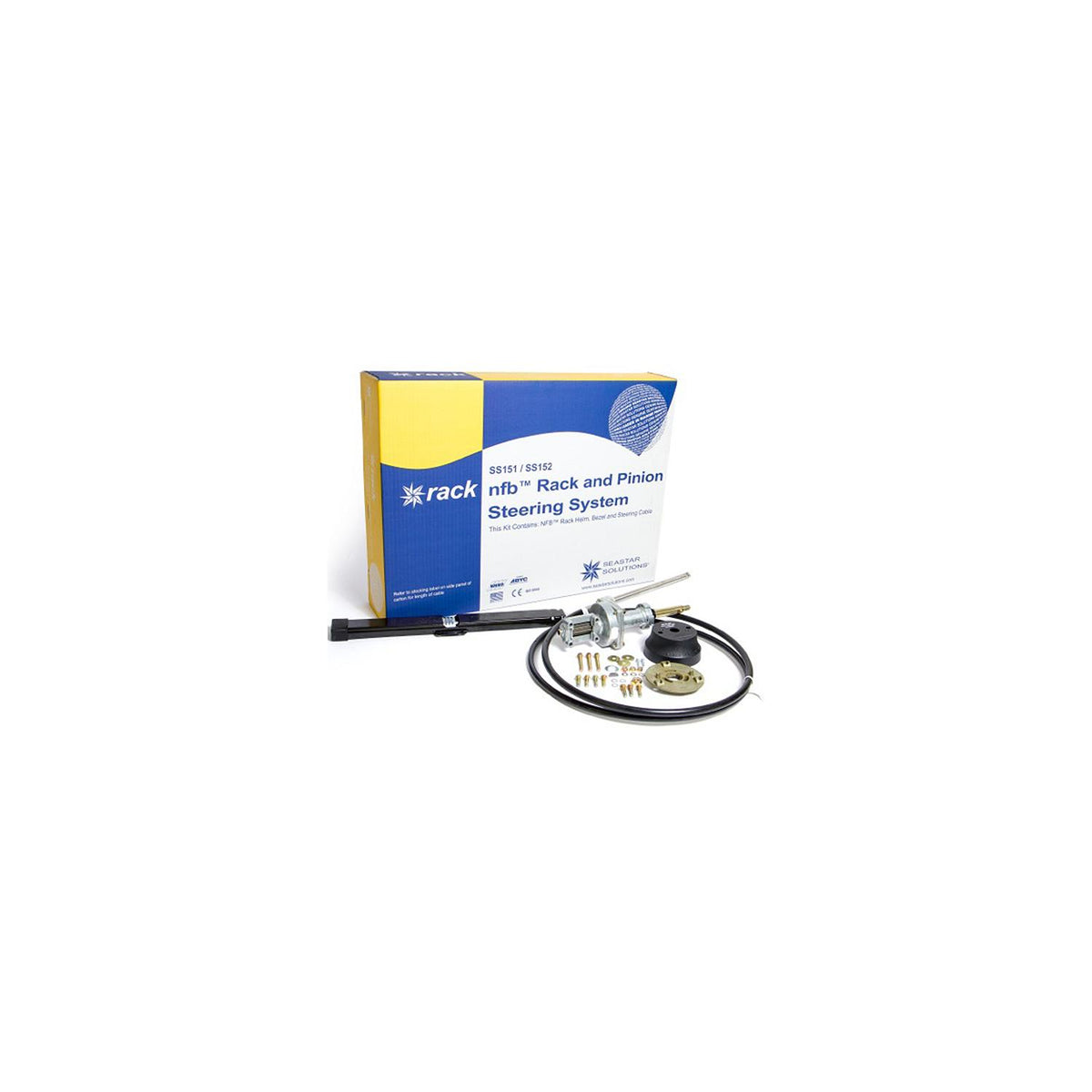 Dometic SeaStar Solutions No Feedback Rack and Pinion Steering Kit, Dual SS15212