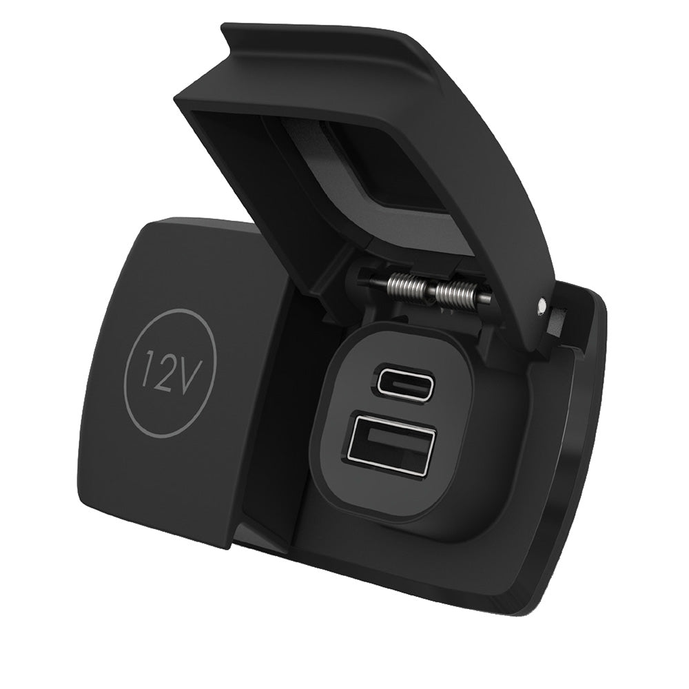 Scanstrut Flip Pro Duo - USB-A & USB-C with 12V Power Socket
