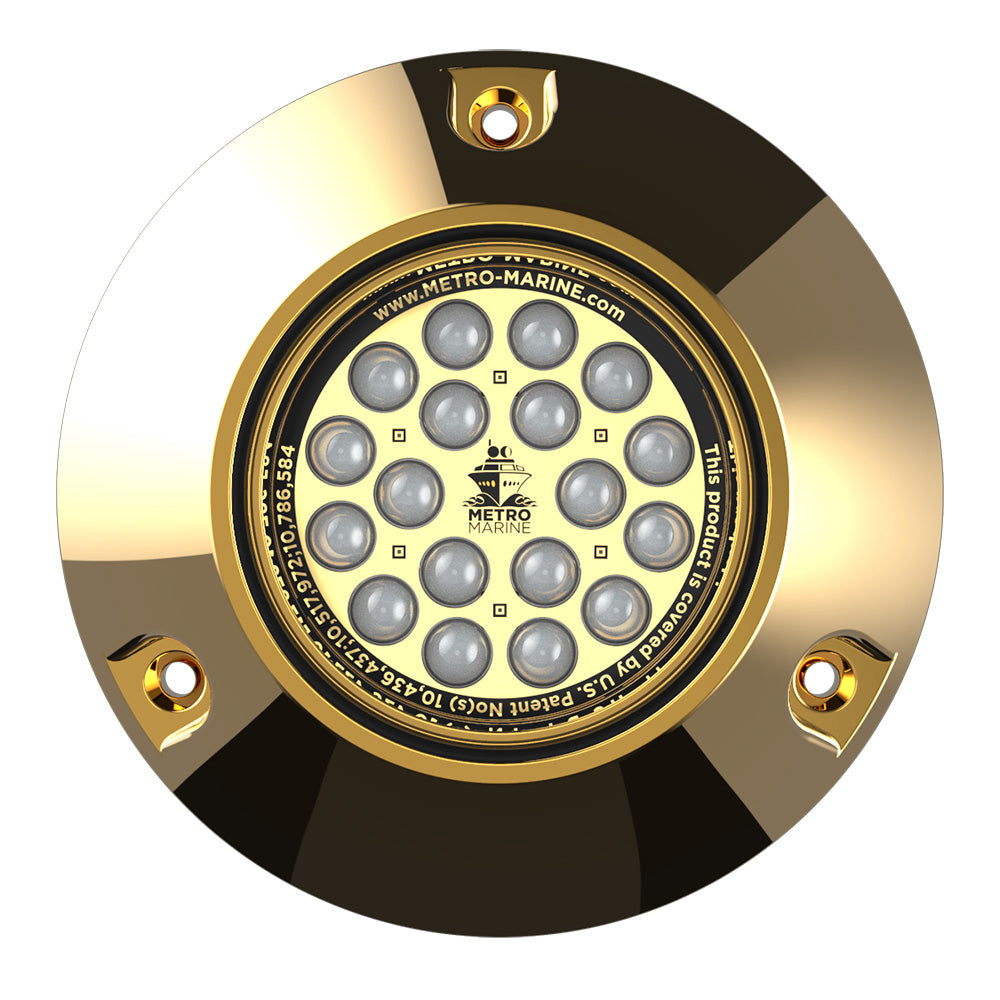 Metro Marine High-Output Submersible Underwater Light with Intelligent Monochromatic LED's - Blue, 45° Beam