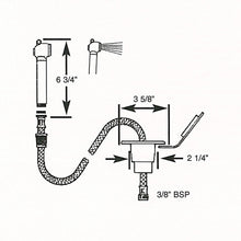 Scandvik Recessed Transom Shower with 6' Hose - White
