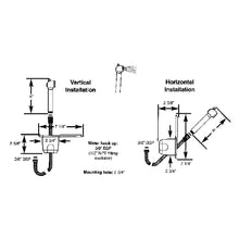 Scandvik Recessed Shower with 6' White Hose - Push-Button
