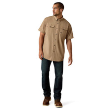 Ariat Men's Rebar Made Tough VentTEK DuraStretch SS Work Shirt Double Plaid 10071538
