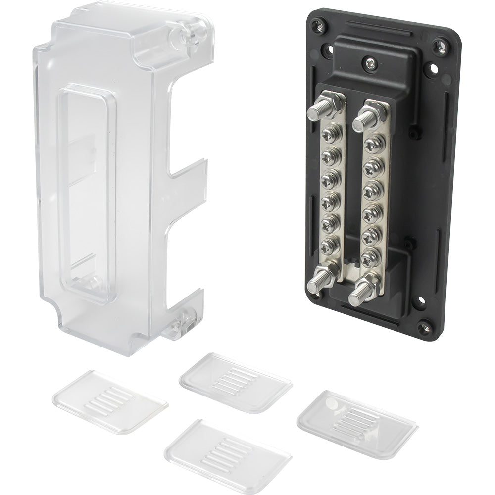 Sea-Dog Dual Buss Bar with Cover - 12 Terminals