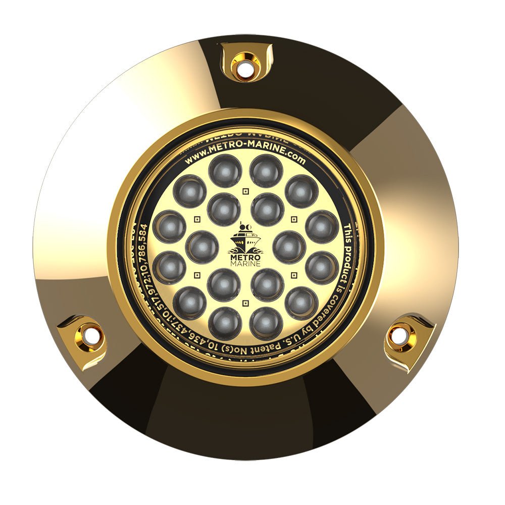 Metro Marine High-Output Submersible Underwater Light with Intelligent Monochromatic LED's - Blue, 90° Beam