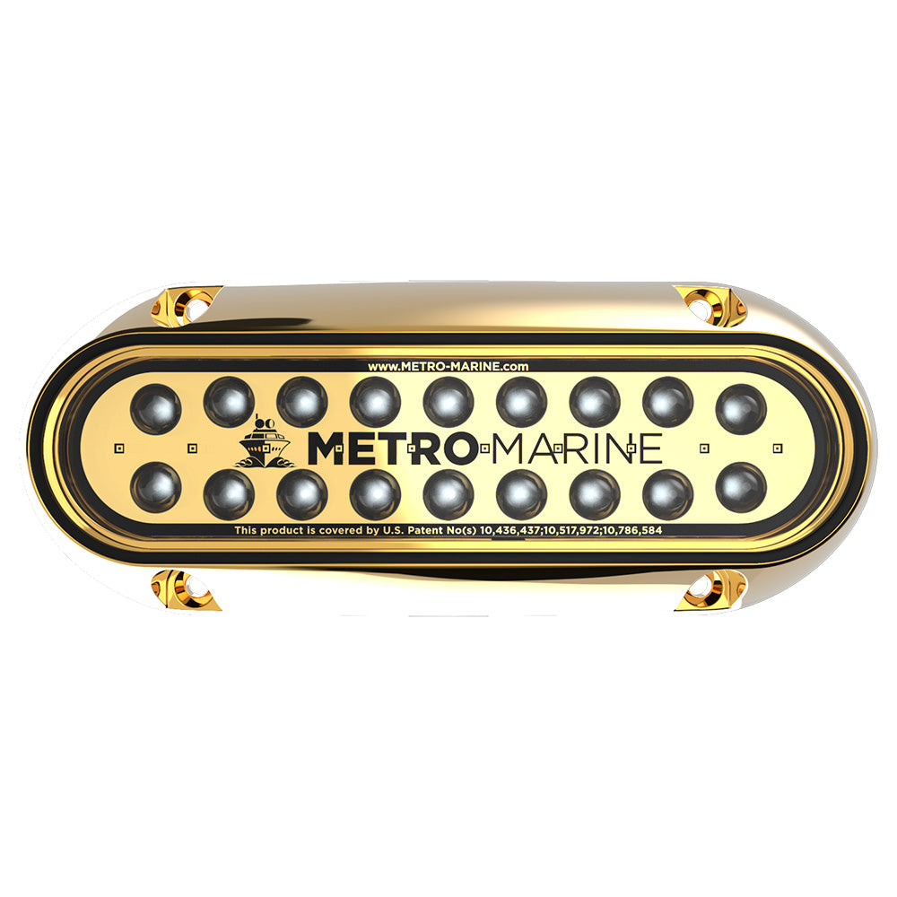 Metro Marine High-Output Elongated Underwater Light with Intelligent Monochromatic LED's - Aqua, 45° Beam