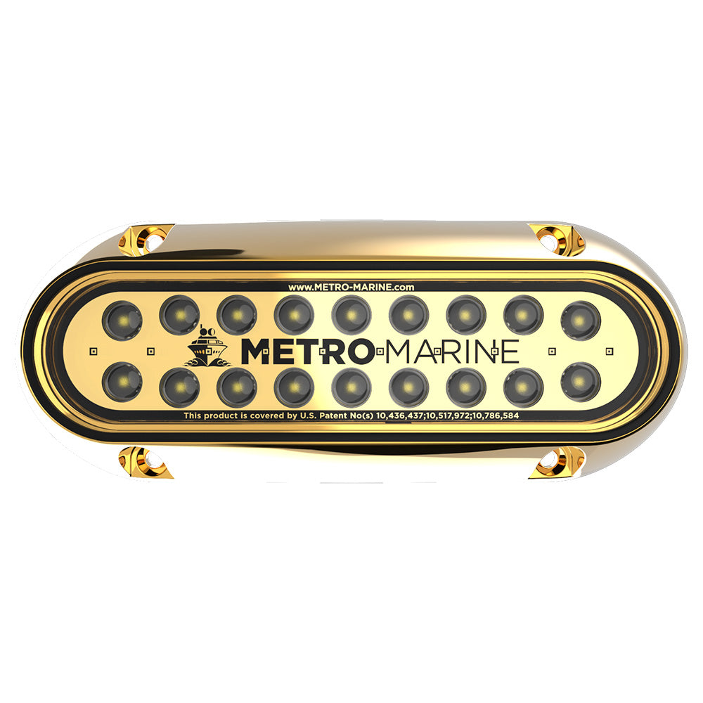 Metro Marine High-Output Elongated Underwater Light with Intelligent Monochromatic LED's - White, 90° Beam