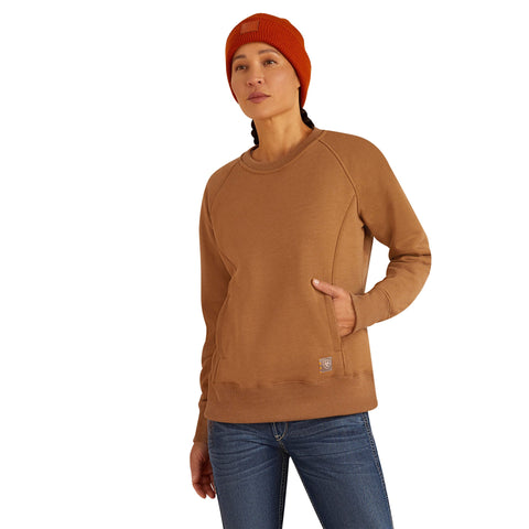 Ariat - Rebar Women's Lightweight Fleece Sweatshirt — S / Tropical Peach