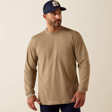 Ariat Men's Rebar Heat Fighter Label LS T-Shirt Greige 10071311