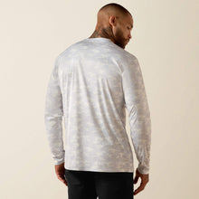 Ariat Men's Rebar Sunblocker Print LS T-Shirt Micro Chip 10071656