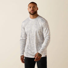 Ariat Men's Rebar Sunblocker Print LS T-Shirt Micro Chip 10071656