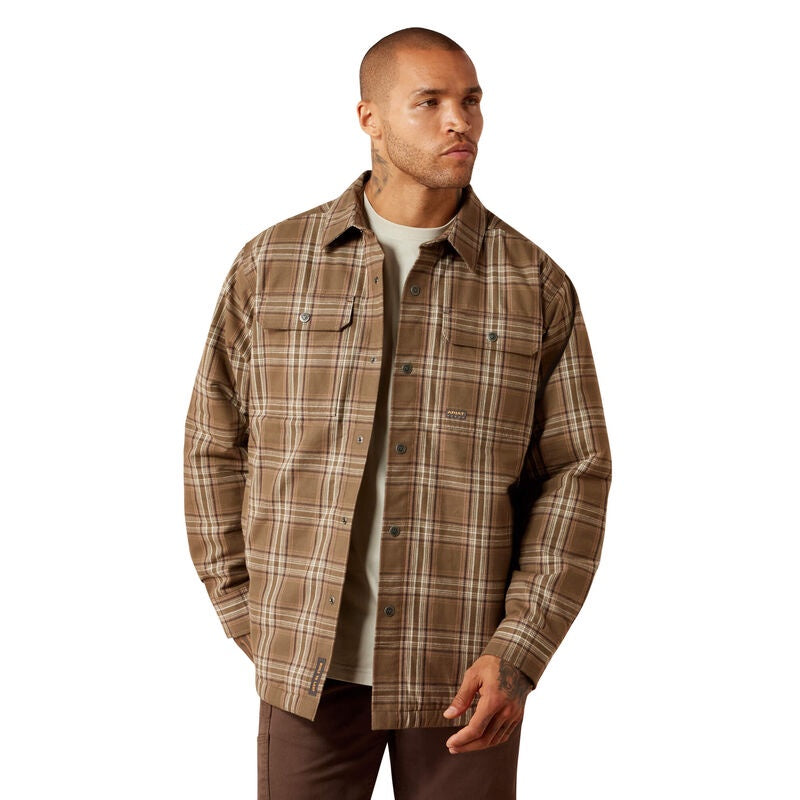 ZZ RETIRED - Ariat - Men's Rebar Flannel Insulated Shirt Jacket P33596MAPP husk