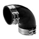 Trident Marine 3" ID 90-Degree EPDM Black Rubber Molded Wet Exhaust Elbow with 4 T-Bolt Clamps