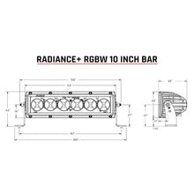 RIGID Industries Radiance + 10" Light Bar - RGBW