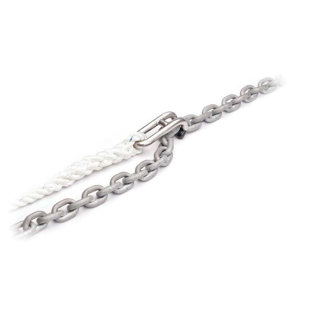 C. Sherman Johnson "Captain Hook" Chain Snubber Large Snubber Hook for 3/8" & 1/2" Chain with 15' of 5/8" 3 Strand Nylon