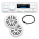 Boss Audio MCK500WB.6 Kit with MR500UAB, 2 MR6W Speakers, MRANT10 Antenna, & White Remote