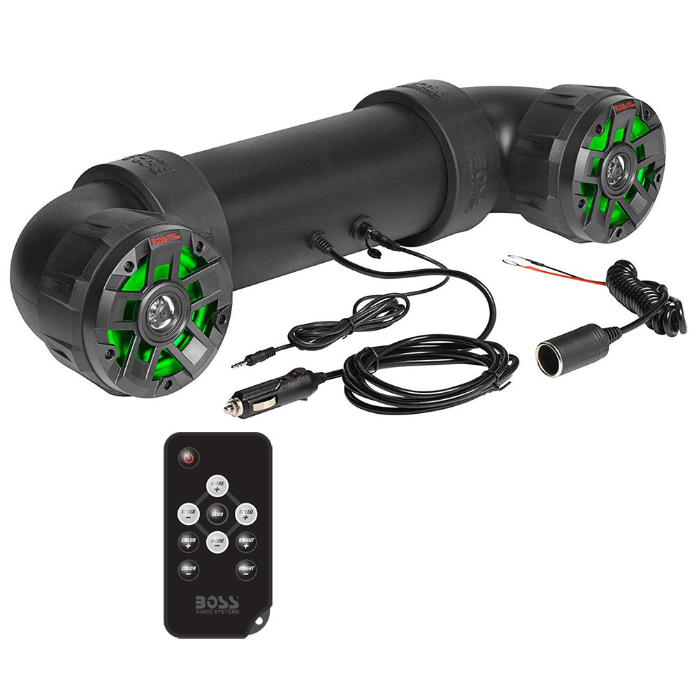 Boss Audio UTV4BRGB Amplified All-Terrain Sound System with 4" Marine Speakers & 1" Black Tweeters