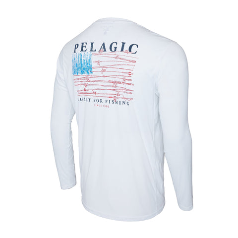 Pelagic - Vaportek - Reel Flag — White / S