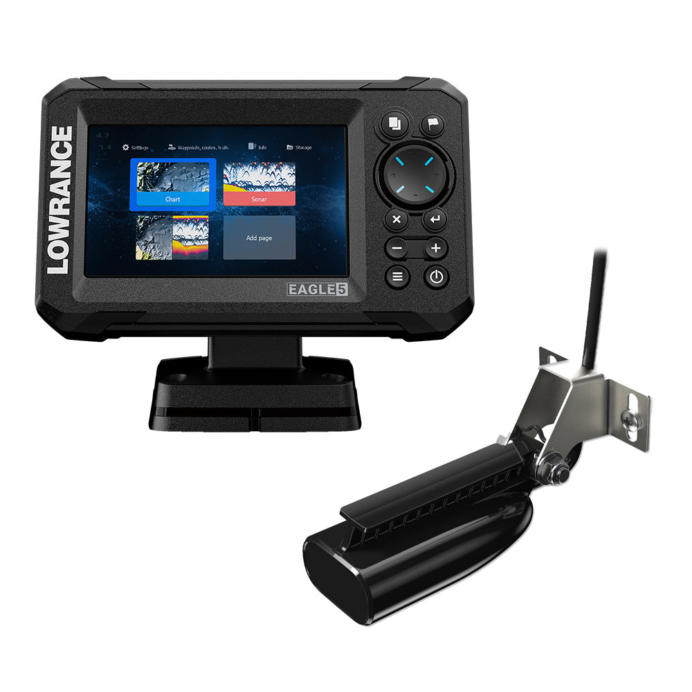 Lowrance Eagle 5 Combo - SplitShot Transducer with C-MAP Charts
