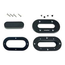 Scanstrut Black Anodized Aluminum Low-Profile Multi Cable Seal for Cables Up to 15mm