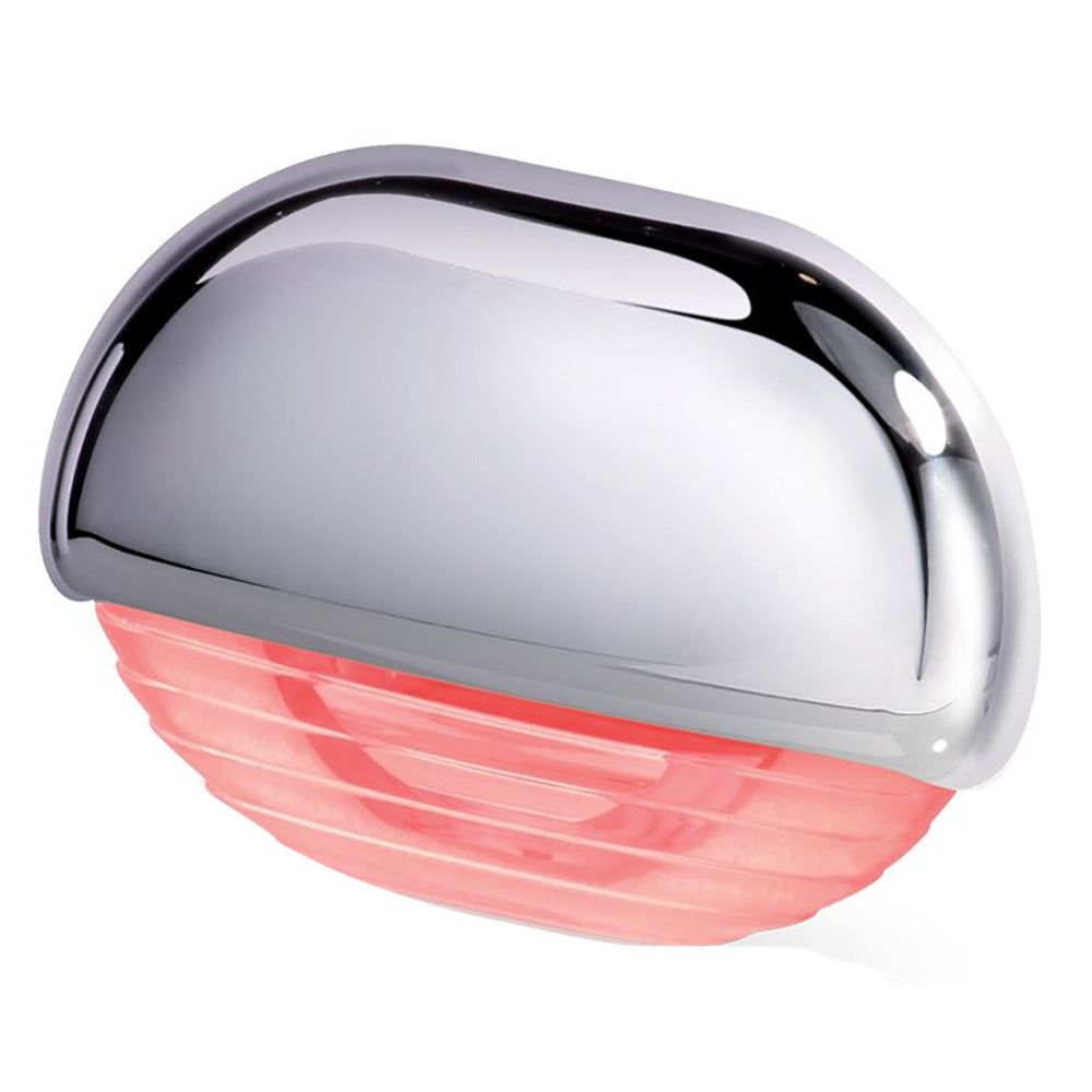 Hella Marine Easy Fit Step Lamp - Red with Chrome Cap