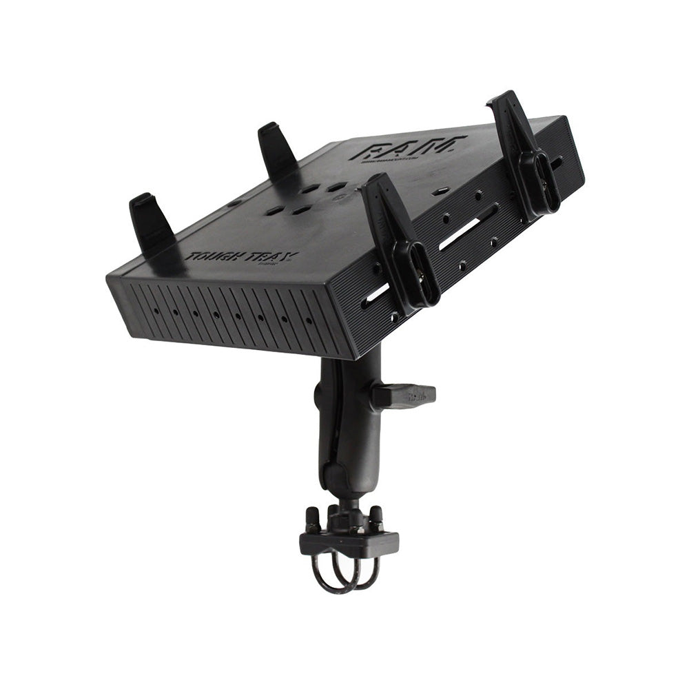 RAM Mount RAM® Tough-Tray™ Double Ball Mount with Double U-Bolt Rail Base