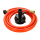 Camco RhinoFlex 10’ Clean Out Hose with Rinser Cap - 5/8" Internal Diameter