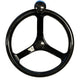 Schmitt Marine Carbon Fiber Primus Wheel with Knob 13.5" with Sanntoprene Finger Grip 3/4" Tapered Shaft with CF Nut