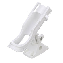 Attwood Heavy-Duty Adjustable Rod Holder with Combo Mount - White