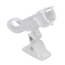 Attwood Heavy-Duty Adjustable Rod Holder with Combo Mount - White