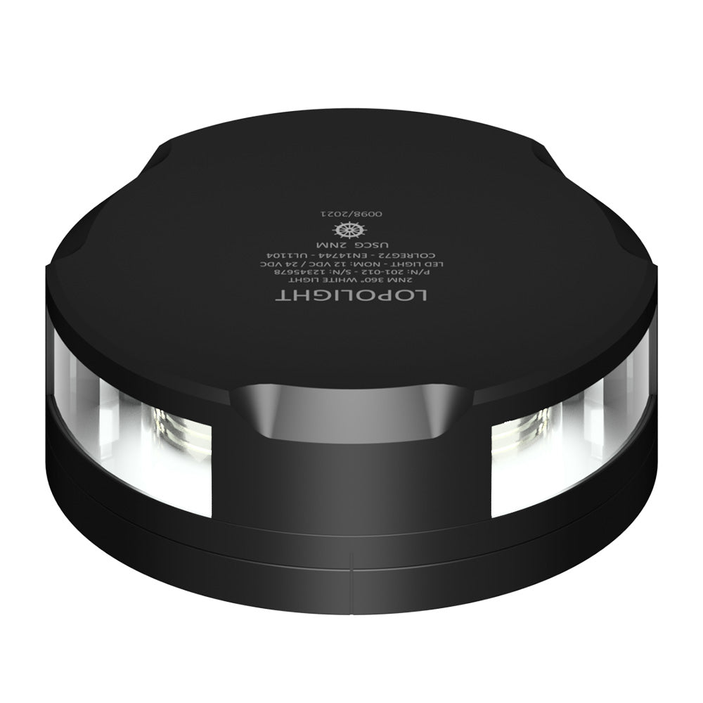 Lopolight 360-Degree Anchor Light - 2NM - Black Housing with FB Base