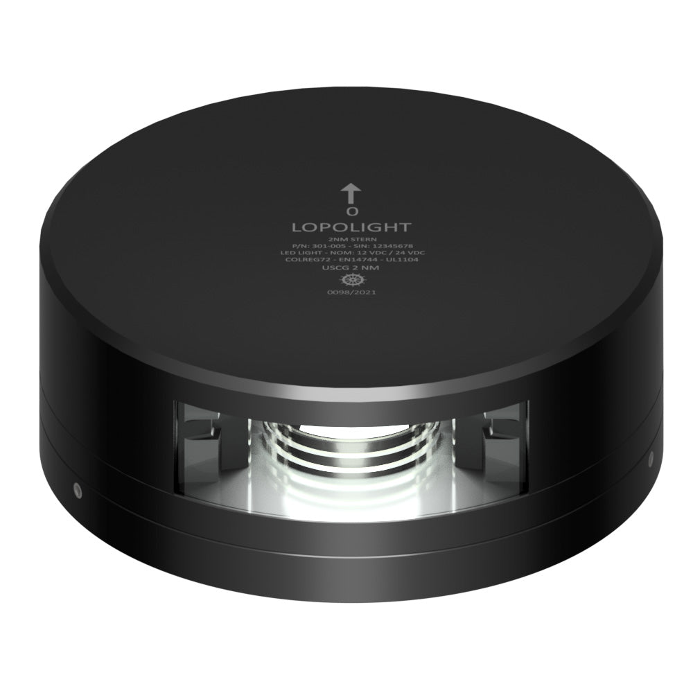 Lopolight Stern Light - 2NM - Black Housing with FB Base
