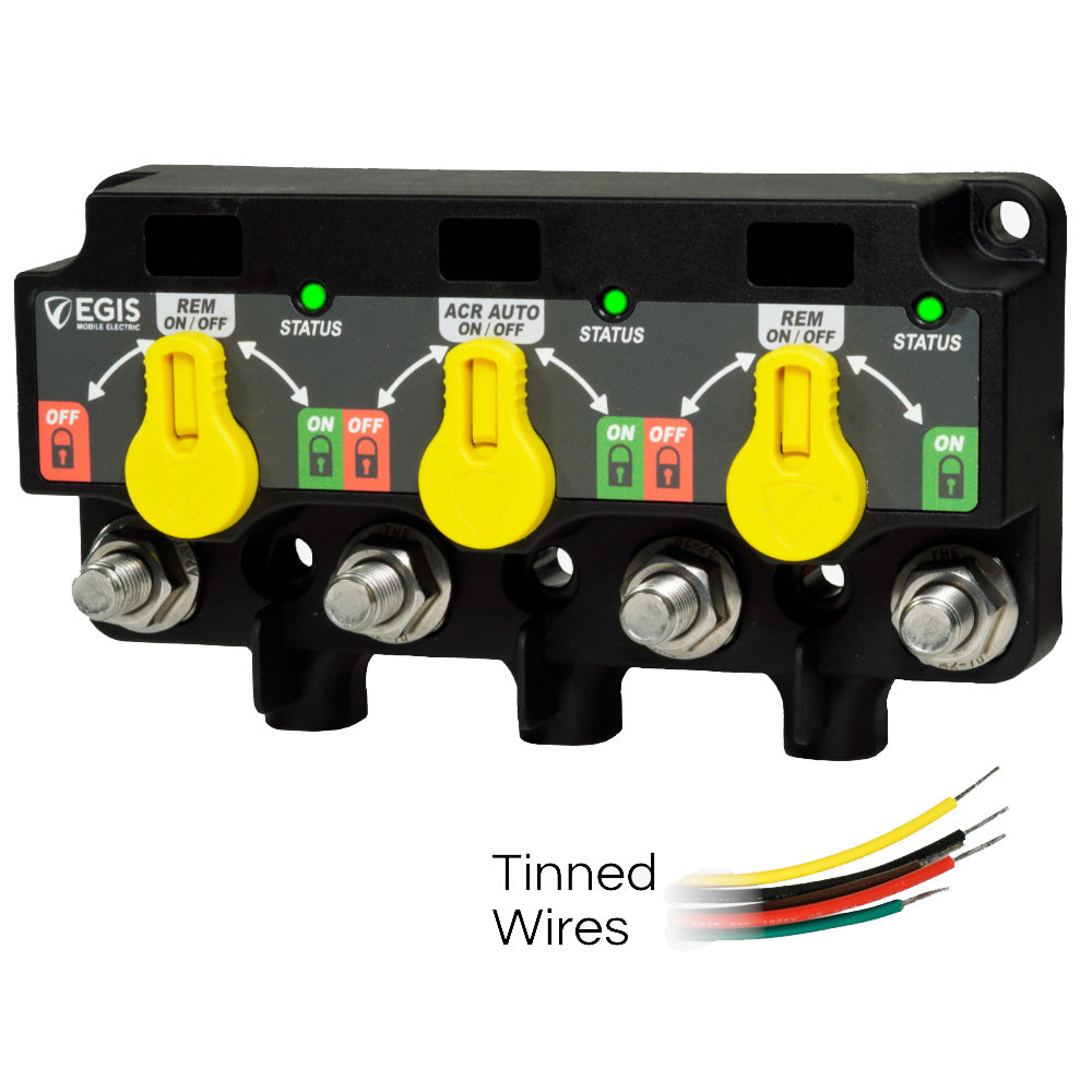 Egis XD Series Triple Flex 2 Relay-ACR-Relay with Knobs & Tinned Wires