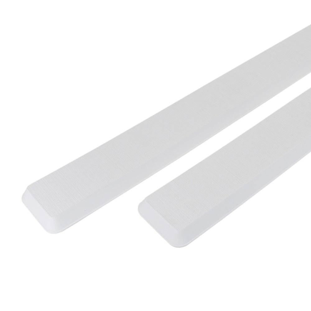 SeaDek Cockpit Coaming Bolster Set (2) - 4" x 39" & 20mm Thick - White with Brushed Texture