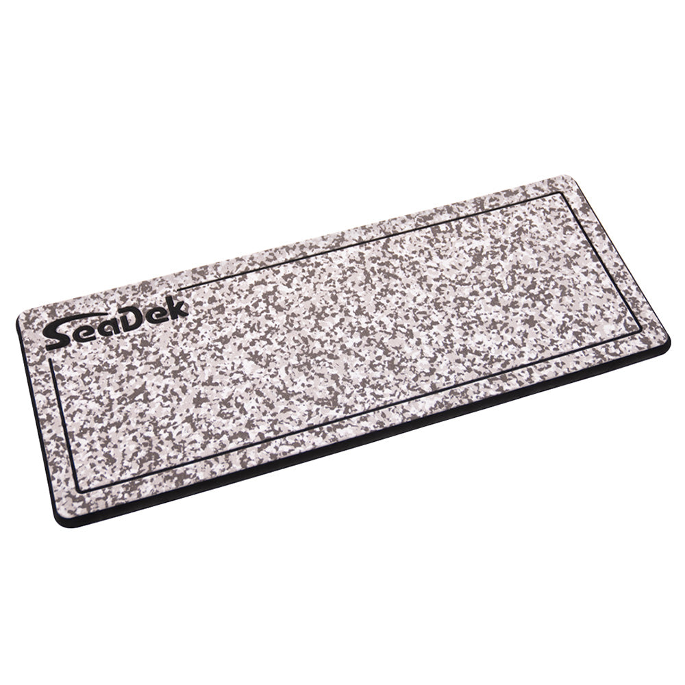 SeaDek 16” x 39" 20mm Dual Density Large Helm Pad with SeaDek Logo - Brushed Texture - Snow Camo/Black (406.4mm x 990.6mm x 20mm)
