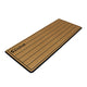 SeaDek 14” x 36" 20mm Dual Density Small Teak Helm Pad with SeaDek Logo - Brushed Texture - Mocha/Black (355.6mm x 914.4mm x 20mm)