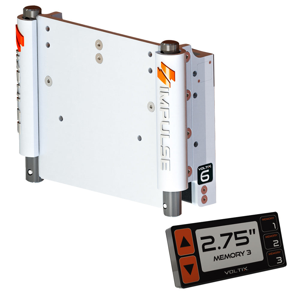 IMPULSE XL 6" Set Back Electric Jack Plate with Smart Control - White Cerakote